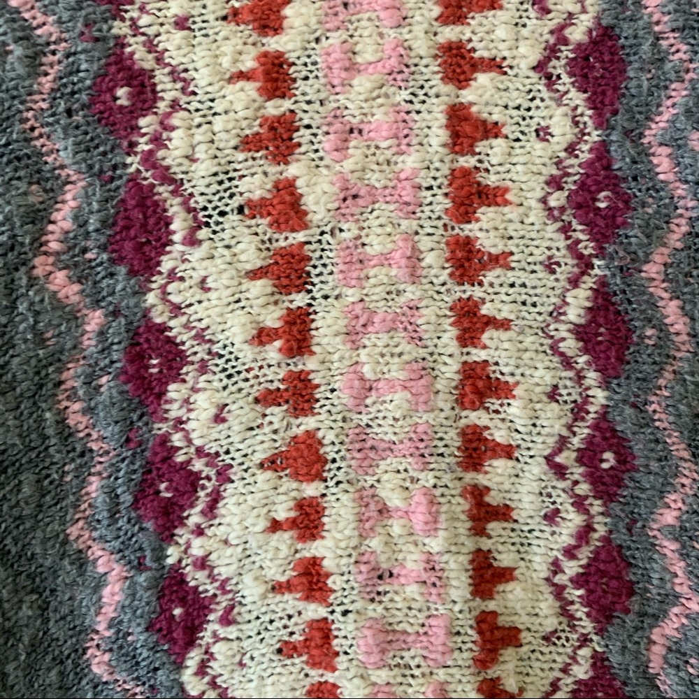 Mossimo Asymmetric Multicolor Open Knit Cardigan - Picture 6 of 7